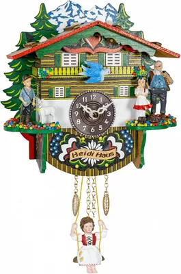 Produktbild von Schweizer Haus als Miniaturuhr aus dem Schwarzwald