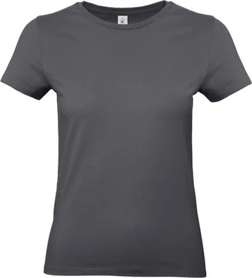Produktbild von Damen-T-Shirt, Kurzarm - B&C #E190/W - dark grey - Größe M