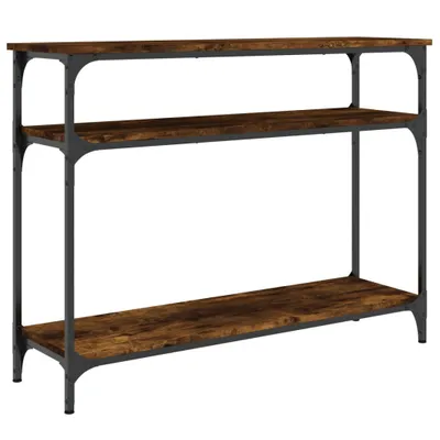 Produktbild von vidaXL Konsolentisch Räuchereiche 100x29x75 cm Holzwerkstoff