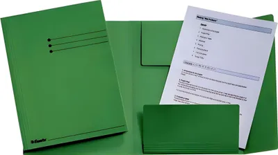 Obrázok produktu pre Esselte 1033308 Zakladač Juris, A4, manilský kartón, 275 g/m2, zelený