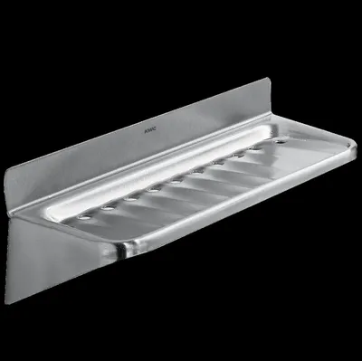 Produktbild von KWC AR Seifenablage, RODAN, Edelstahl, 195x77x96 mm, AP, Abflusslöcher