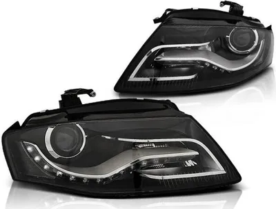 Zdjęcie produktu dla Zestaw reflektorów DRL LED ze światłami do jazdy dziennej do Audi A4 B8 8K rok 2008-2011 czarny