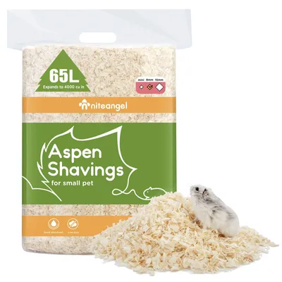 Obrázok produktu pre Omgoods – Drevná štiepka z aspénu pre malé domáce zvieratá – 65 litrov