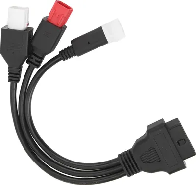 Immagine prodotto di Cavo diagnostico OBD 3 in 1, elevata flessibilità, plug-and-play, resistente all'abrasione, in plastica, per motociclette