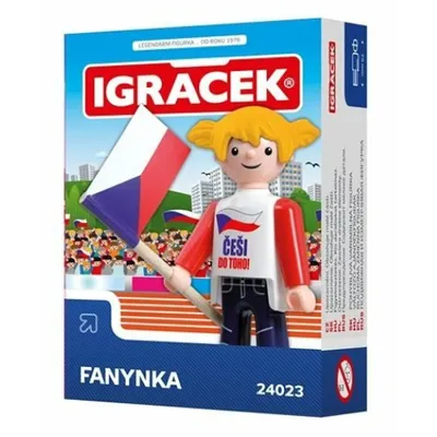 Image de Igráček Fanynka - figurine avec drapeau