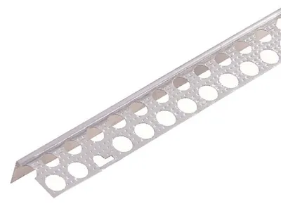 Produktbild von PROTEKTOR 9299 Aluminium Abschlussprofil Göppinger Profil 250cm 50 Stück Silber Plattenstärke 12,5mm für Gipskarton, Göppinger Profil, Putzprofil