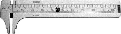 Produktbild von Knopfmaß Scala 100 x 20 mm Messing