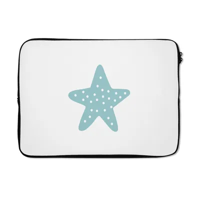 Produktbild von MuchoWow® Laptop Hülle 13 Zoll Stern - Punkte - Pastell - Mädchen - Jungen - Kinder Laptoptasche - Laptophülle - Sleeve - Rundumschutz