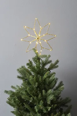 Produktbild von Star Trading LED-Baumspitze "Topsy", Sternform, gold, outdoor