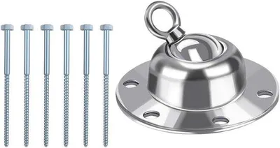 Produktbild von Draaibaar roestvast stählerner Gründanker – 1 Hauptanker + 6 lange Stützstangen für Garten, Camping und Outdoor-Aktivitäten