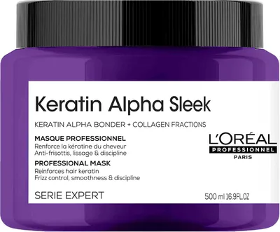 Produktbild von Loreal KeratinAlpha Sleek Maske - 500ml
