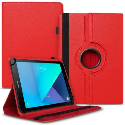Produktbild von Tablet Hülle für SAMSUNG Galaxy Tab S10 Lite Tasche Schutzhülle Case 360 CoverFarbe 360 Uni:Rot