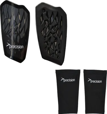 Produktbild von Precision Schienbeinschoner Fußball Pro Fusion Flex - schwarz/grau - Medium
