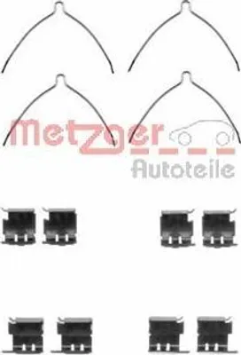Produktbild von METZGER 109-1289 Zubehörsatz Scheibenbremsbelag Vorne für TOYOTA COROLLA Liftback (E11) COROLLA Compact (E11) Avensis Kombi (T22) COROLLA Compact