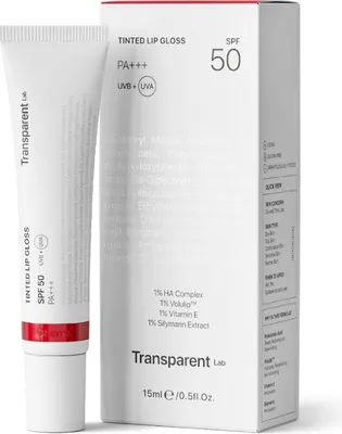 Zdjęcie produktu dla Transparent Lab Lip Gloss Cherry SPF50 15 ml , Nawilżający balsam do ust