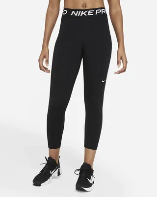 Produktbild von Nike W Np 365 Tight Crop 013 Black/White M