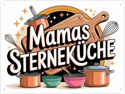 Produktbild von Mamas Sterneküche Metallschild XXL in 28x38 cm