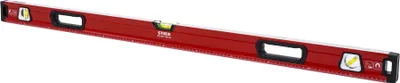 Produktbild von STIER Premium Wasserwaage, mit Magnet und drei Libellen, 1200 mm, 0,5 mm/m, vertikal und horizontal messen, Spiegel-Lotlibelle, präzise Messung, Aluminiumlegierung, doppelt gefräste Oberfläche