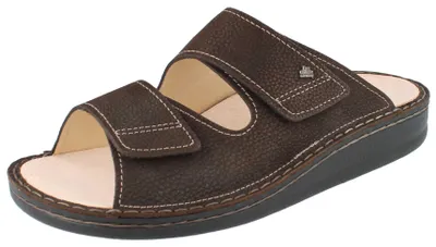Produktbild von FINN COMFORT Riad Herren Pantolette dunkelbraun Nubukleder - Größe: 45
