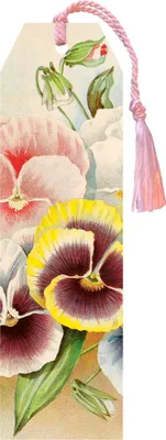 Zdjęcie produktu dla Zakładka do książki Pastel Spring Pansy