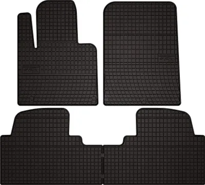 Produktbild von Gummi-Fußmatten für Kia Sorento III 2015-2020 (SUV) – 4-tlg, Schwarz, passgenau – Wielganizator SolidPRO