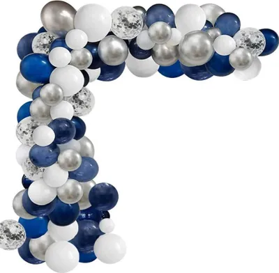 Produktbild von Ballongirlande blau weiß 1 Set