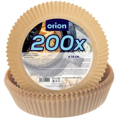 Obrázok produktu pre Orion | Papier na pečenie do fritézy sada 200 ks - Ø 16 cm - Jednorazové papierové vložky okrúhle