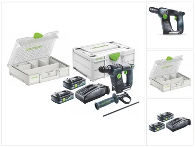 Obrázek produktu pro Festool BHC 18 HPC 4,0 I-Plus Organizer Edition ( 577430 ) Akumulátorová příklepová vrtačka 18 V 25 Nm 1,8 J SDS Plus Brushless + 2x akumulátor 4,0 Ah + nabíječka + organizér + systainer