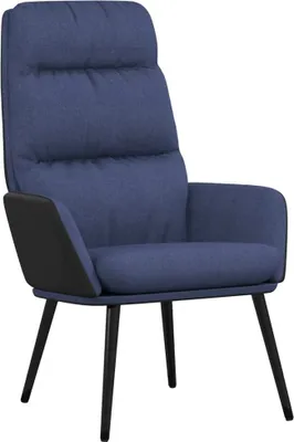 Immagine prodotto di vidaXL Poltrona relax in tessuto blu