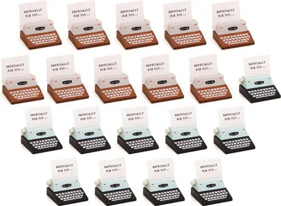 Image de Ensemble de 20 porte-photos / cartes (brun et noir, machine à écrire)