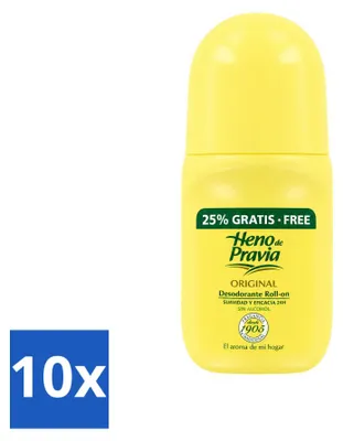 Produktbild von 10 x Heno De Pravia Deodorant Roller Original - 50 ml - Vorteilspackung - 10 Stücke