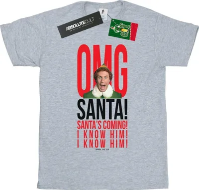 Produktbild von Elf - "OMG I Know Him" T-Shirt für Damen BI22091 (S) (Grau)