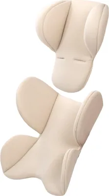 Produktbild von Babysitzkissen, Autositzeinsatz für Babys, Kopf- und Körperstützkissen für Babys, ergonomische Kinderwagenunterlage für Neugeborene und Kleinkinder