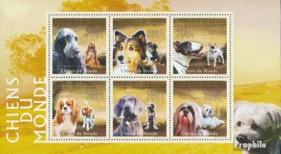 Produktbild von Briefmarken Guinea 2009 Mi 7210-7215 Kleinbogen (kompl. Ausgabe) postfrisch Hunde der Welt