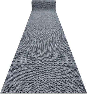 Produktbild von Läufer- Türmatte rutschfest 100 cm MAGNUS 2954 Zickzack Draußen, Drinnen grau Grau 100x200 cm