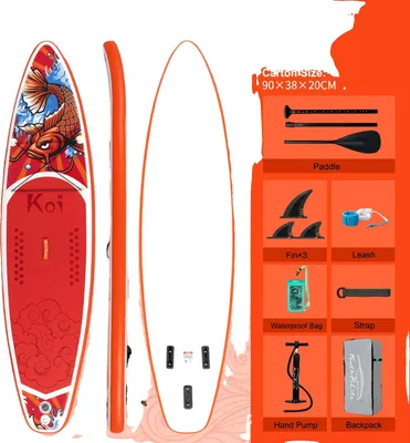 Immagine prodotto di Tavola da paddle gonfiabile, set completo di accessori, design leggero, modello SUPFR01D (335*83*15 cm)