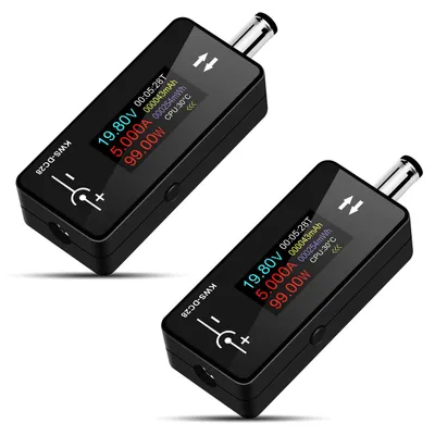 Productafbeelding van 2 stuks digitale multimeter, stroommeter en spanning voltmeter, DC 5,5 x 2,5