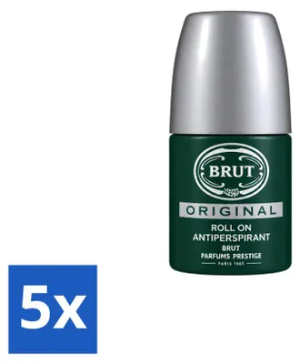 Produktbild von 5 x Brut Original Deodorant Roll-on - 50 ml - Vorteilspackung - 5 Stücke