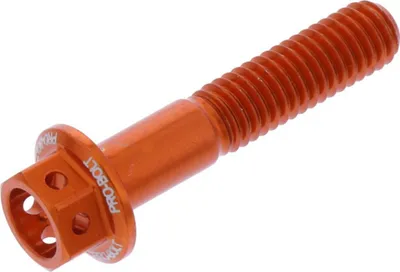 Obrázek produktu pro JMP 6hranný šroub M6x1,00mm 30mm hliníková závodní oranžová