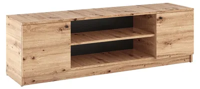 Produktbild von Masseno TV-Schrank NATURIO 160 cm Fernsehschrank mit 2 Türen TV-Lowboard für Wohnzimmer Modern 160x40x48,5 cm Eiche Artisan