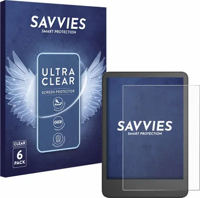 Produktbild von 6x Für Amazon Kindle 2024 Schutzfolie Savvies Displayschutz Display Schutz Folie Klar Transparent