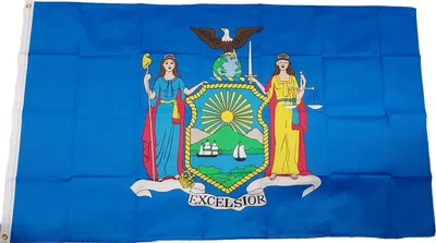 Produktbild von Fahne Flagge USA Bundesstaat NY New York 90 x 150 cm mit 2 Ösen für Fahnenmast von Versand-King