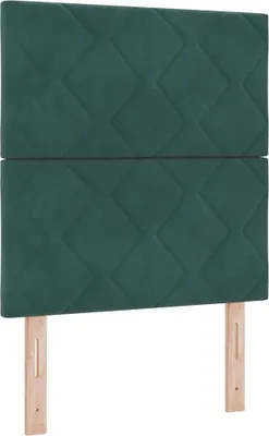 Immagine prodotto di vidaXL Testiera verde scuro 80 cm velluto
