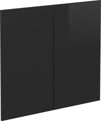 Produktbild von Küchenfront Vicco R-Line Schwarz Hochglanz 79.2 x 71.3 cm Möbelfront für den Spülenunterschrank, Model 40900
