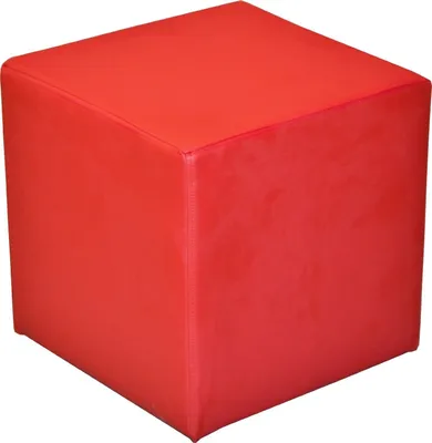 Produktbild von Sitzwürfel Sitzhocker Schminkhocker Hocker Sessel Kunstleder Rot 45x45 cm