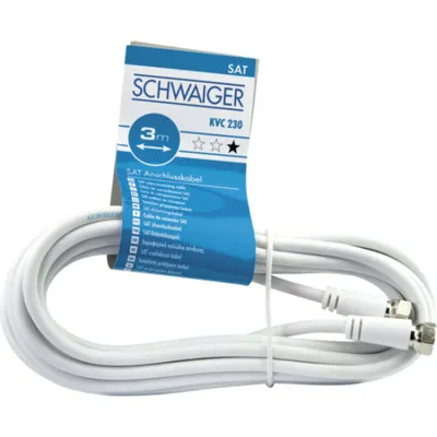 Produktbild von Schwaiger KVC230 052, 3 m, F-Typ, F-Typ, Weiß