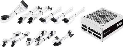 Obrázok produktu pre Corsair RM White Series RM850 - Napájací zdroj (interný)
