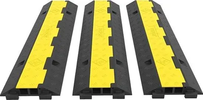 Produktbild von Kabelschutz aus Gummi, 3 Stück, 2-Kanal, 10000LB Kapazität