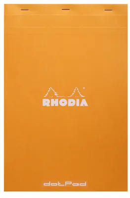 Produktbild von DotPad Block Rhodia, DIN A4+ 21x31,8cm, 80 Blatt, Dot Grid Orange