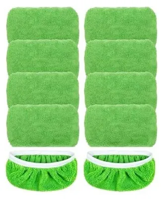 Produktbild von 10 Stück Wiederverwendbar Trockene Bodentücher, Feuchte Bodentücher 25,4 x 11,5cm Sweeper Mop Trockene Wiederverwendbar und Ideal für Bodenwischer Wet Dry Starter